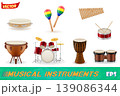 percussion musical instruments vector illustration 139086344