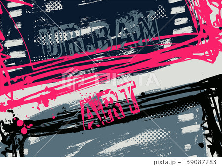 Urban grunge typography background with paint splashes Urban grunge typography background with paint splashes 139087283