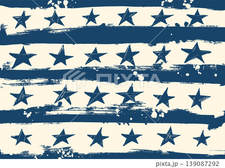 Grunge star pattern brush stripe background Grunge star pattern brush stripe background 139087292
