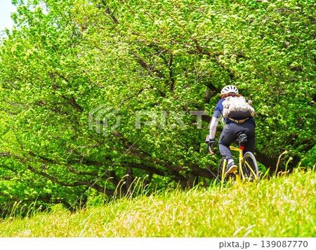 サイクリング・自転車のイメージ　多摩川サイクリングコース 139087770