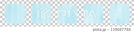 Pale dusty blue watercolor frame material | Elegant background frame with a subtle blurring effect (series available) Pale dusty blue watercolor frame material | Elegant background frame with a subtle blurring effect (series available) 139087788
