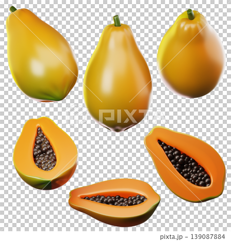 3d, vegetable, set 139087884