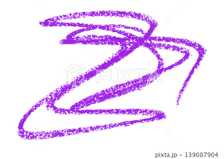 purple pencil strokes isolated on transparent background 139087904