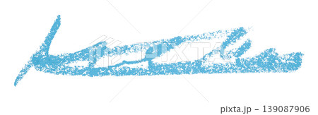 light blue pencil strokes isolated on transparent background 139087906