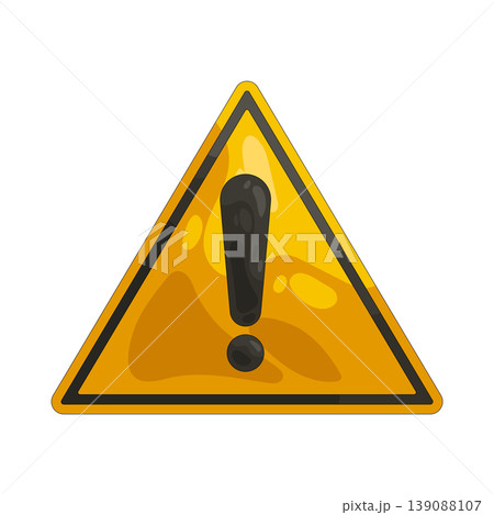 Illustration of warning sign 139088107