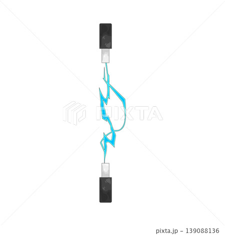 Illustration of Blue lightning 139088136