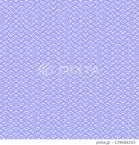 紫色の青海波模様を使った和風パターンのイラスト 紫色の青海波模様を使った和風パターンのイラスト 139088203