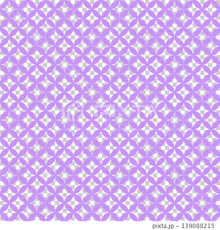 紫色の七宝つなぎ模様を使った和風繰り返しパターンのイラスト 紫色の七宝つなぎ模様を使った和風繰り返しパターンのイラスト 139088215