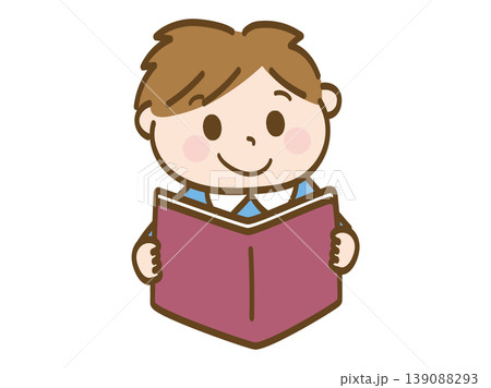 本を読む保育園児の男の子 139088293