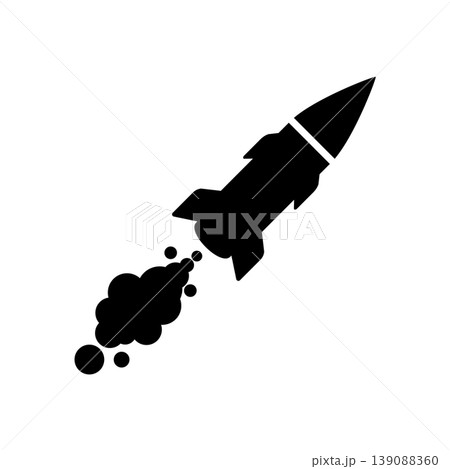 missile icon silhouette missile icon silhouette 139088360