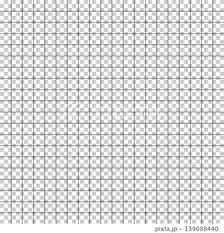 黒い細線で描いたシンプルな方眼紙グリッドのイラスト 139088440