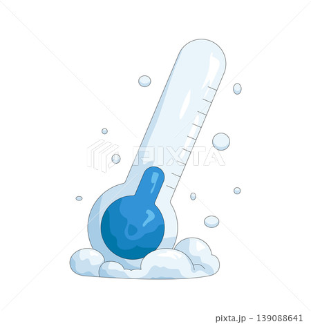 Illustration of Cold temperature 139088641