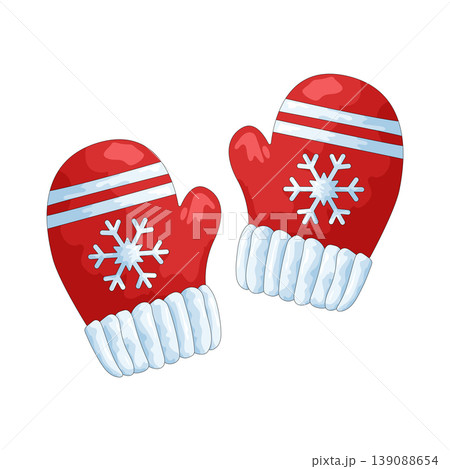 Illustration of Winter gloves 139088654