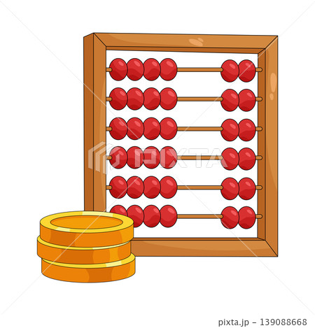 Illustration of abacus  139088668