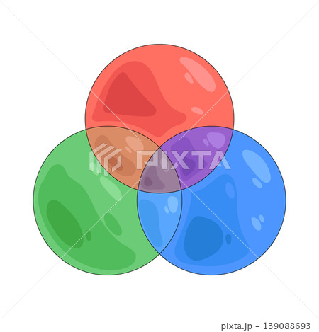 Illustration of interlocking circles 139088693