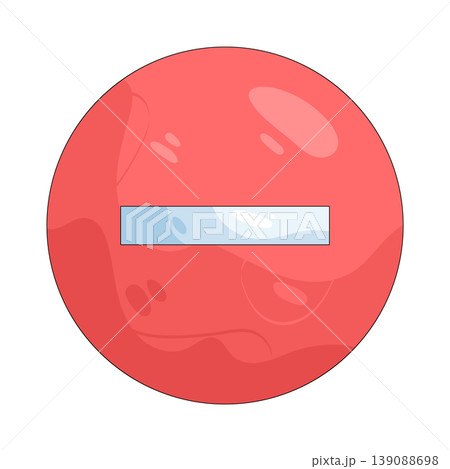 Illustration of minus button 139088698