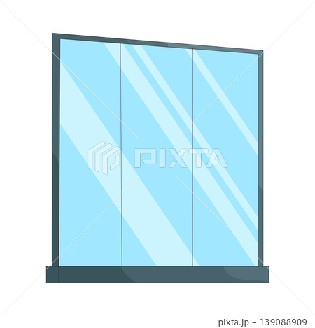 Illustration of padel glass wall Illustration of padel glass wall 139088909