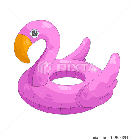Illustration of flamingo float 139088942