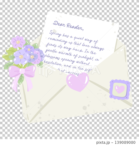 Romantic Love Letter Clipart Cottagecore Envelope With Flowers Dear Reader Letter Spring Floral Illustration Romantic Love Letter Clipart Cottagecore Envelope With Flowers Dear Reader Letter Spring Floral Illustration 139089080
