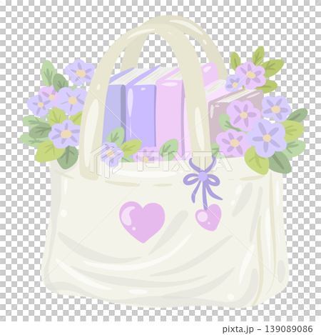 Cottagecore Tote Bag Clipart Pastel Books And Flowers Cozy Reading Aesthetic Book Lover Illustration Cottagecore Tote Bag Clipart Pastel Books And Flowers Cozy Reading Aesthetic Book Lover Illustration 139089086
