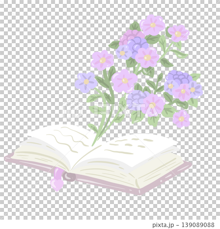 Floral Book Clipart Open Book With Growing Spring Flowers Cottagecore Reading Aesthetic Illustration Floral Book Clipart Open Book With Growing Spring Flowers Cottagecore Reading Aesthetic Illustration 139089088