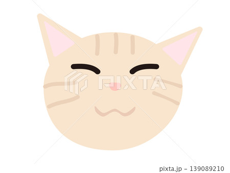 リラックスしている茶トラ猫の表情 リラックスしている茶トラ猫の表情 139089210