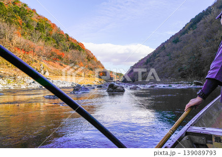 京都　保津川下り　船上から見る風景 139089793