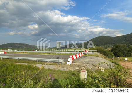 Highway D11 construction site near Kralovec, Czechia Highway D11 construction site near Kralovec, Czechia 139089947