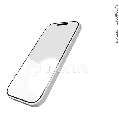 白いスマートフォンの斜め 白いスマートフォンの斜め 139090275