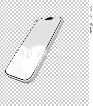 白いスマートフォンの斜め 白いスマートフォンの斜め 139090275