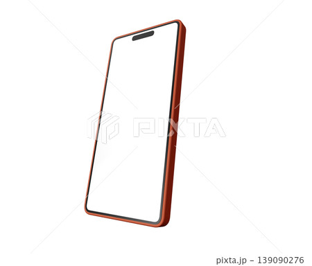 オレンジ色のスマートフォン オレンジ色のスマートフォン 139090276