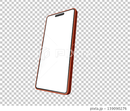 オレンジ色のスマートフォン オレンジ色のスマートフォン 139090276