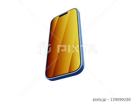 青いスマートフォンの斜め 139090280