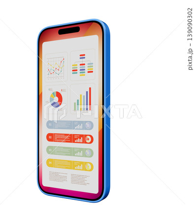 データ表示のスマートフォン データ表示のスマートフォン 139090302