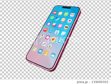 智慧型手機應用程式螢幕（粉紅色） 139090303