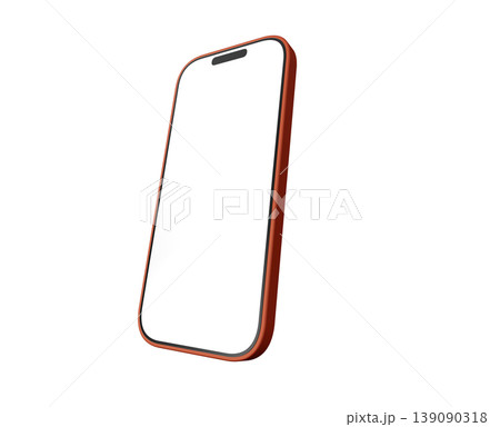オレンジのスマートフォン 139090318