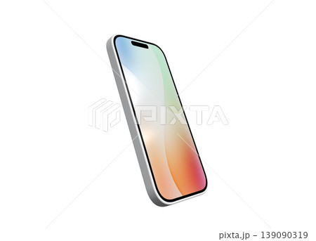 シルバーのスマートフォン シルバーのスマートフォン 139090319
