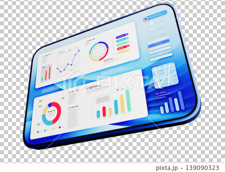 Tablet PC Data Analysis Screen Tablet PC Data Analysis Screen 139090323