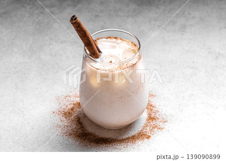 Mexican Horchata rice drink with cinnamon 139090899