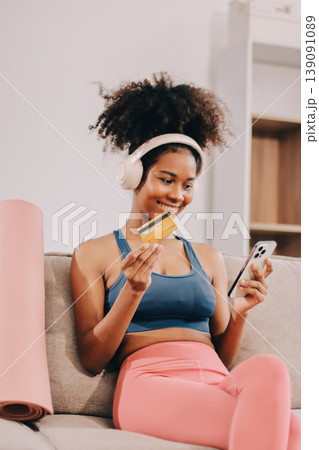 Women exercising in fitness studio yoga classes 139091089