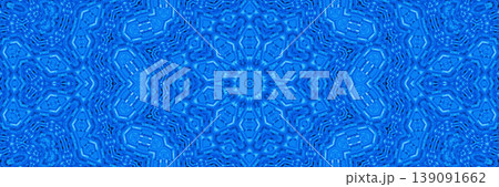 Blue kaleidoscopic background with abstract pattern 139091662