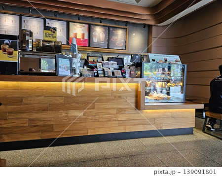 this is starbucks cafe display  139091801