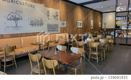 this is interior of a cafe, as one famous cafe in Jakarta city this is interior of a cafe, as one famous cafe in Jakarta city 139091935