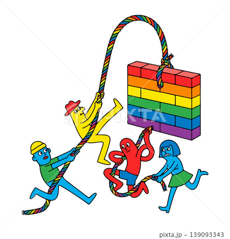 Breaking Down the Rainbow Wall Breaking Down the Rainbow Wall 139093343