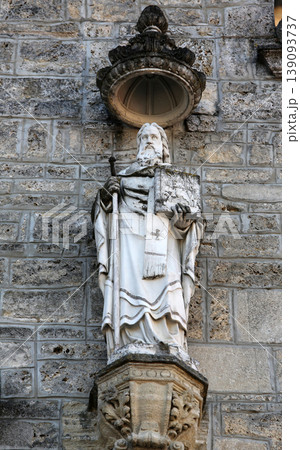 Statue of saint, basilica Assumption of the Virgin Mary in Marija Bistrica, Croatia Statue of saint, basilica Assumption of the Virgin Mary in Marija Bistrica, Croatia 139093737