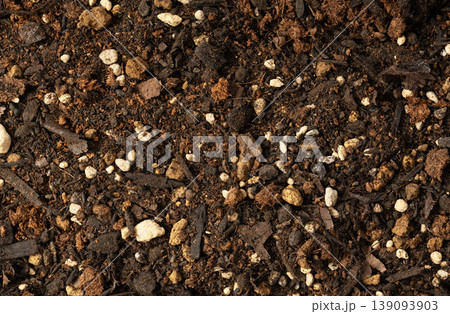 培養土（園芸用土）のテクスチャ背景素材 139093903