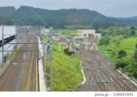 JR北海道北海道新幹線の奥津軽いまべつ駅の風景 JR北海道北海道新幹線の奥津軽いまべつ駅の風景 139093991