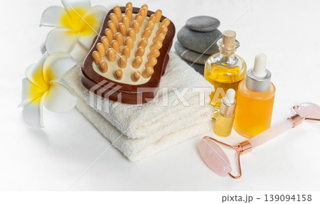 Spa wellness items for relaxation and skincare 139094158