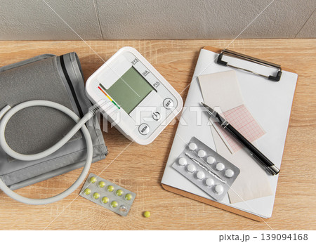 Monitoring blood pressure and taking prescription medications 139094168