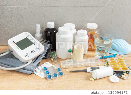 Medicine and medical supplies for healthcare and treatment Medicine and medical supplies for healthcare and treatment 139094171